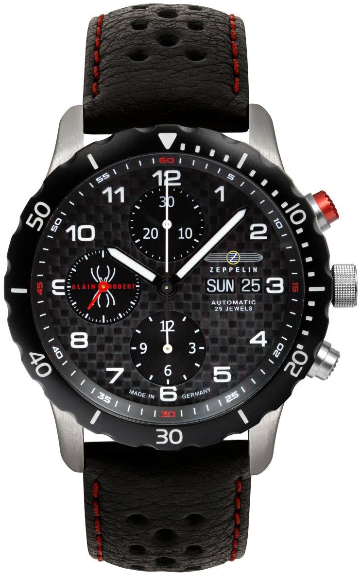 Zeppelin Herrklocka 72162 Night Cruise Svart/Läder Ø42 mm - Zeppelin