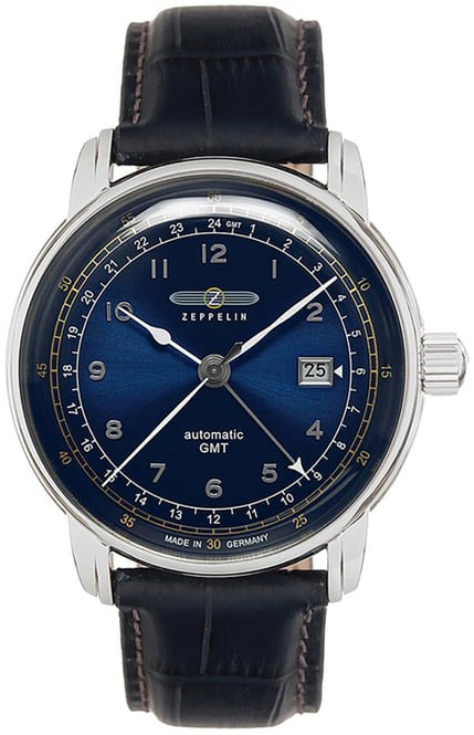 Zeppelin Herrklocka 76683 Los Angeles Blå/Läder Ø42 mm - Zeppelin