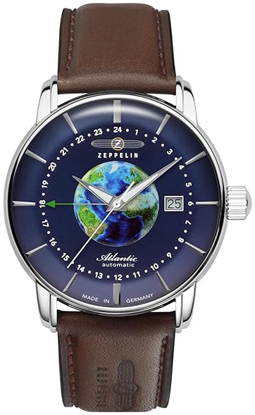 Zeppelin Herrklocka 84683 Atlantic Blå/Läder Ø42 mm - Zeppelin