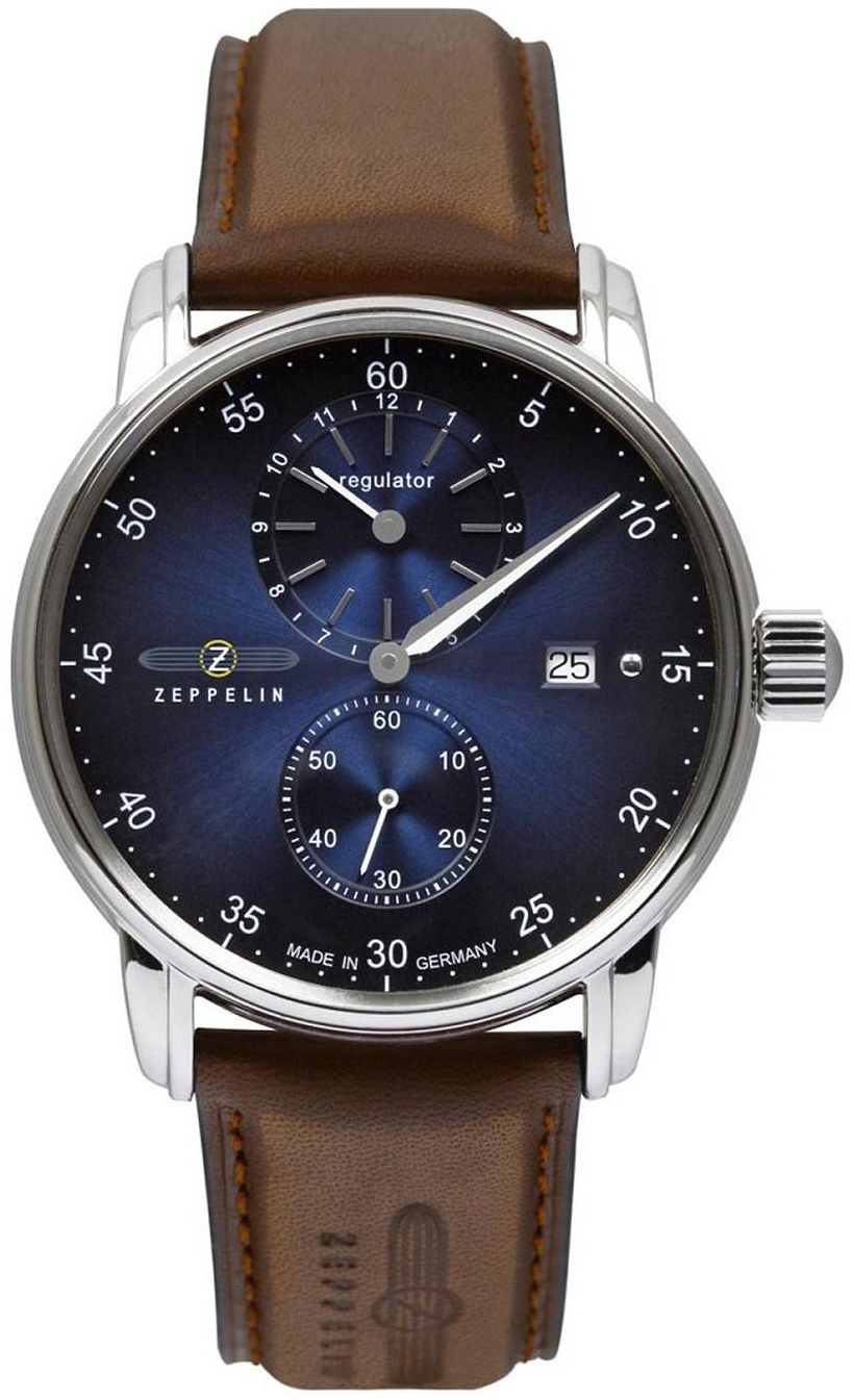 Zeppelin Herrklocka 86223 Captains Line Blå/Läder Ø43 mm - Zeppelin