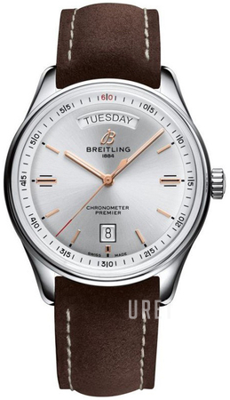 NEW BREITLING PREMIER Automatic Day \u0026 Date 40 Silver Men's Watch  A45340211G1X1 $3,553.00 - PicClick