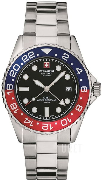 Reloj Swiss Alpine Military Nautilus para hombre de acero 7040.1157SAM - Style Store